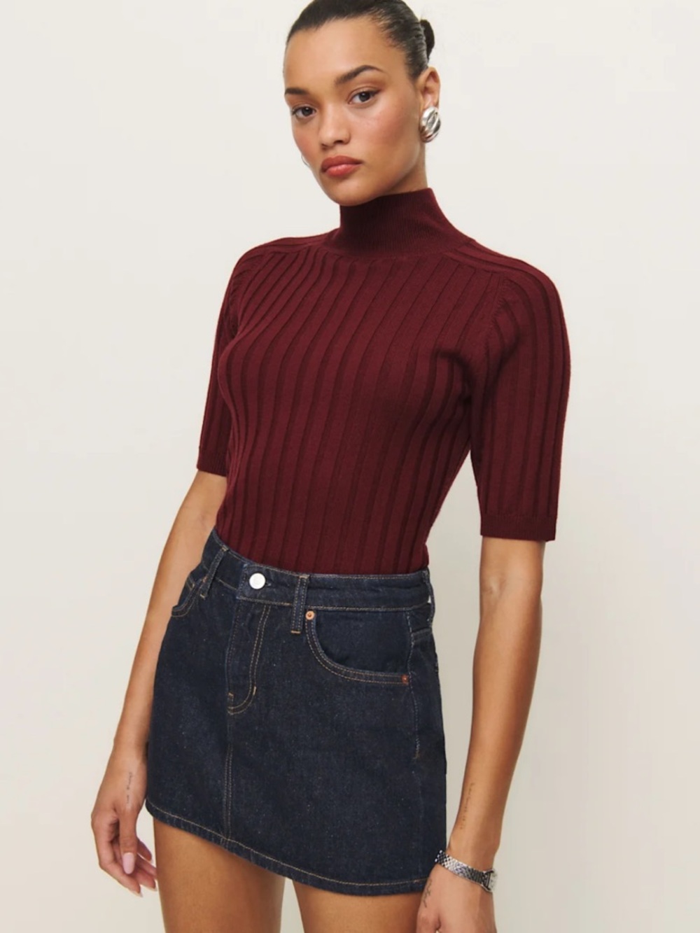 Reformation Margoax sweater, size S